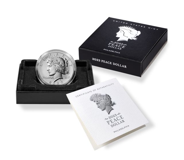  2023-P Peace Silver Uncirculated Dollar Coin (OGP/COA) 1