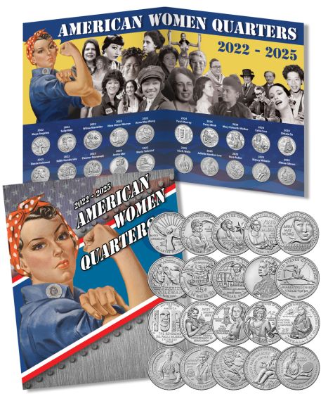 American Women Quarters Complete set in Coin Folder (2022-2025) 1