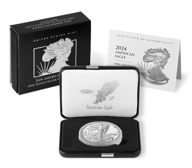 2024 W American Proof Silver Eagle Coin (OGP & COA) 1