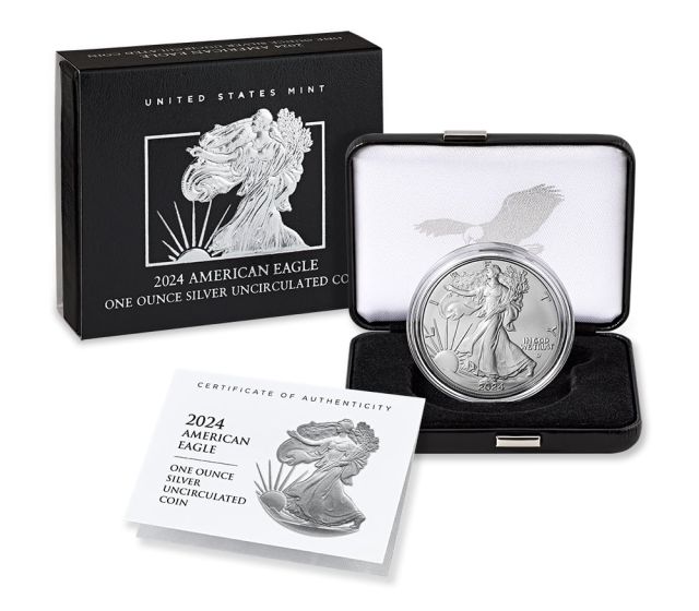 2024-W Burnished Uncirculated American Silver Eagle Coin 1