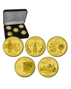 State Quarters 24 Karat Gold Plated Sets-2000