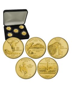 State Quarters 24 Karat Gold Plated Sets-2007