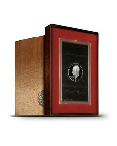 40% Silver PROOF "Brown" Eisenhower Ike Dollar-1972-S