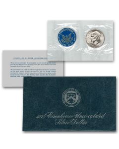 40% Silver Uncirculated "Blue" Eisenhower Dolllar-1974-S