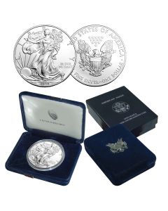 1986 Silver Eagle BU in U.S. Mint Box (1st year)