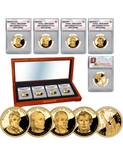 The Presidential Dollar Proof Set ANACS PR70-2009