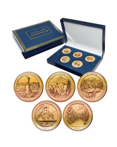 National Park Quarter Sets - Gold Plated-2011
