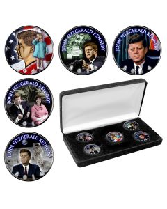 50th Anniversary JFK Half Dollar Colorized Set