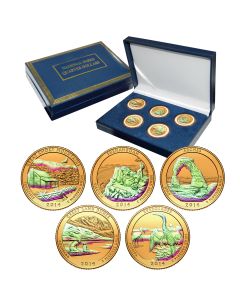 National Park Quarter Sets - Gold Hologram-2014