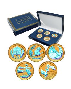 National Park Quarter Sets - Gold Hologram-2015