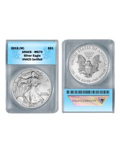2015 Silver Eagle ANACS MS70