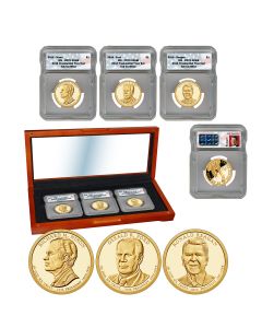 The Presidential Dollar Proof Set ICG PR70-2016