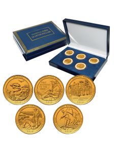 National Park Quarter Sets - Gold Plated-2016