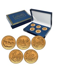 National Park Quarter Sets - Gold Plated-2017