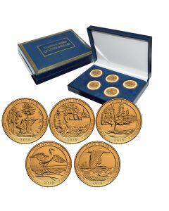 National Park Quarter Sets - Gold Plated-2018