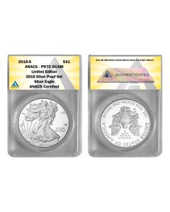 2018-S Silver Eagle PR70  (from Limited Ed. Silver Proof Set)