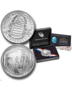2019-D Apollo 11 50th Anniversary Unc Half Dollar (OGP/COA)