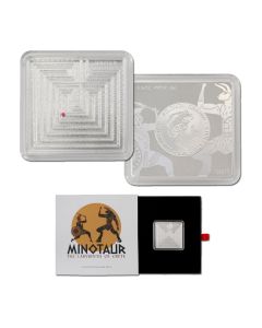 2021 Solomon Islands Minotaur Labyrinth of Crete 1.5 oz Silver $4 Coin 