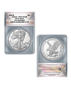  2022-W American Eagle One Ounce Silver Proof Coin PR70 1st Release 