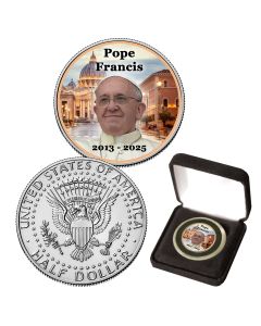 Pope Francis Commemorative Colorized Half Dollar
