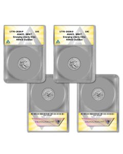 2026 P & D Semiquincentennial Emerging Liberty Dime MS67