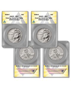 2026 Semiquincentennial Liberty Half Dollar MS67 (P & D) 2 Coin set