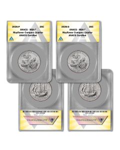 2026 P & D Mayflower Compact Semiquincentennial Quarter - MS67