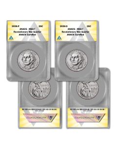 2026 P & D Revolutionary War Semiquincentennial Quarter - MS67