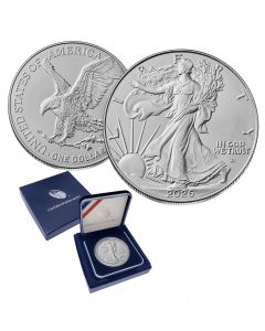 2026 American Silver Eagle BU In U.S. Mint Box
