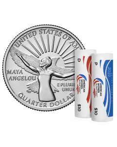 2022 P & D Maya Angelou American Women Washington Quarters Mint Rolls (sealed)
