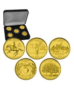 State Quarters 24 Karat Gold Plated Sets-1999