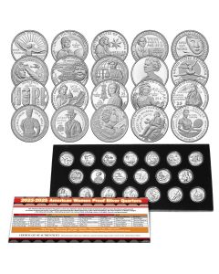 2022-2025 American Women Silver Proof Quarters Complete Collection