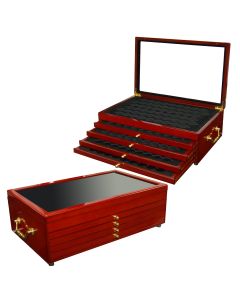  Oak Display Box for 280 Quarters