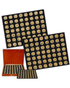 1999-2021 State & National Park Quarter Gold Layered Collection in Wood Display Box