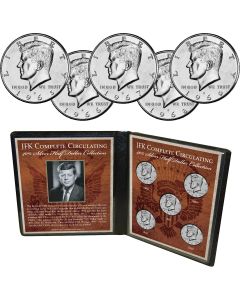 JFK Complete Circulating 40% Silver Half Dollars