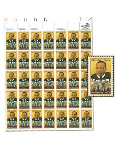 Martin Luther King Jr 1979 15¢ Stamp Sheet.