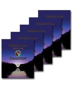Presidential Dollar Coin Folder Album-Set of 5