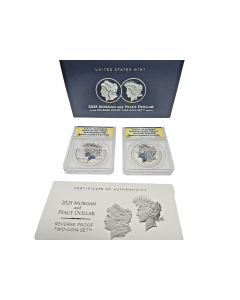 2025 S Morgan & Peace Dollar Reverse Proof Set RP70 Advanced Release
