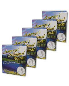 National Park Quarters Coin Collector's Book-Set of 5