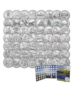 Complete Set Of America The Beautiful Quarters - 56 BU National Parks Quarters