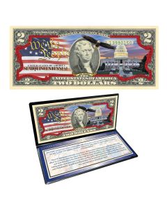 1776-2026 250th Anniversary Semiquincentennial Colorized $2 Bill