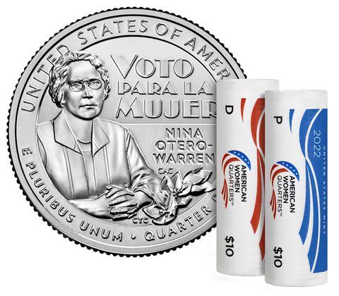 Nina Otero-Warren American Women Quarters 2022 Two-Roll Set 1